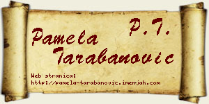 Pamela Tarabanović vizit kartica